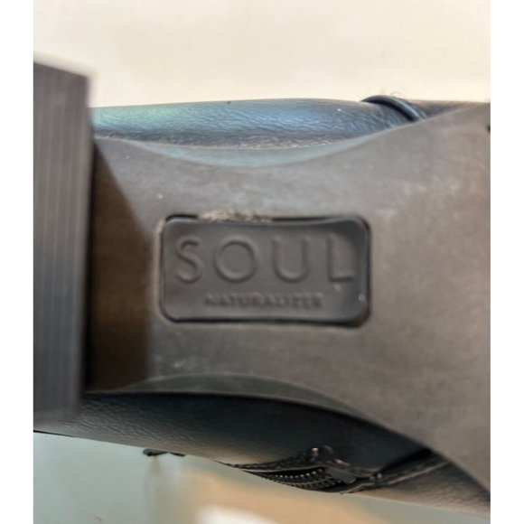 Women's Soul Naturalizer Boots Size 9.5 M Slip On Ankle Boot Buckle Strap Decor - Picture 9 of 9
